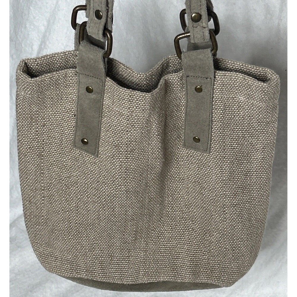 Pottery Barn Mason Natural Double Wine Bag Linen/Cotton Hostess Gift